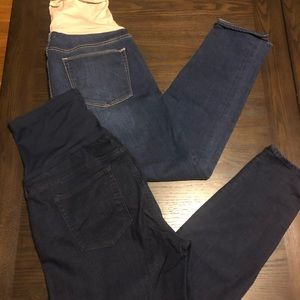 TWO pairs of GAP Maternity Skinny Jeans!